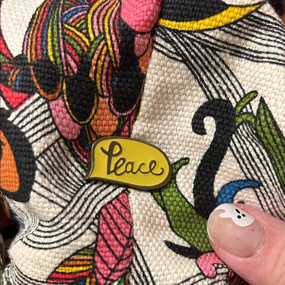 Sakroots Colorful Bird Print Crossbody Bag - Picture 10 of 11